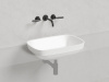 Раковина из искусственного камня S-Sense Salini Marea 1802102G 60х40 полувстраиваемая цвет белый без отверстий под смеситель